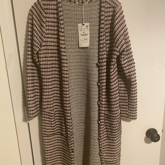 ZARA Long Sweater Dress Cardigan - Picture 7 of 7